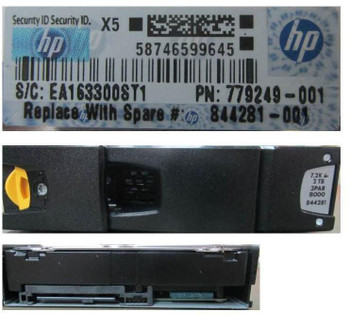 Hewlett Packard Enterprise 844281-001 DRV 2TB HDD 7.2KLFFSAS 844281-001