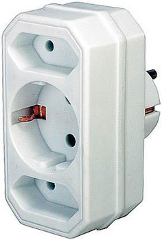 Brennenstuhl 1508050 Adapter with 2 + 1 sockets 1508050