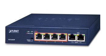 Planet FSD-604HP 4-Port 10/100TX 802.3at POE FSD-604HP