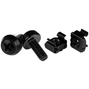 StarTech.com CABSCREWM6B 50 PKG M6 SCREWS & CAGE NUTS CABSCREWM6B