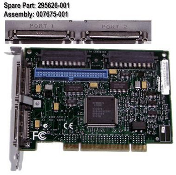 Hewlett Packard Enterprise 295626-001 BOARD.CNTRLR.SCSI.2CH.PCI 295626-001