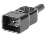 MicroConnect C20PLUG IEC Power Adaptor C20 Plug C20PLUG