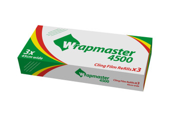 Wrapmaster Clingfilm Refills 450Mm X 300 Metre Pack 3 0505003 0505003