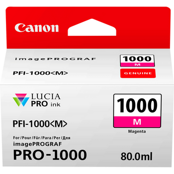 Canon Pfi1000m Magenta Standard Capacity Ink Cartridge 80Ml - 0548C001 0548C001