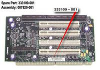 Hewlett Packard Enterprise 333109-001 BOARD.BKPLN.3PCI.1SHRD.W/O120 333109-001