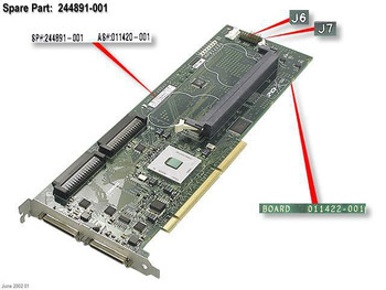 Hewlett Packard Enterprise 244891-001 BD.CNTRL.2CH.PCI-X.ULTRA3 244891-001