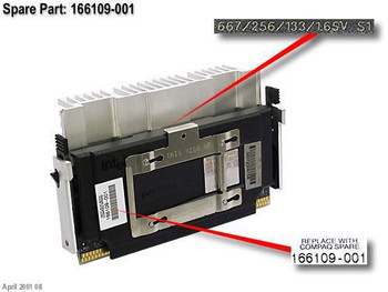Hewlett Packard Enterprise 166109-001 PROC. 667/133.W/HEATSINK 166109-001