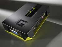 LevelOne KVM-0221 2-Port 2*USB KVM with Audio Bl KVM-0221