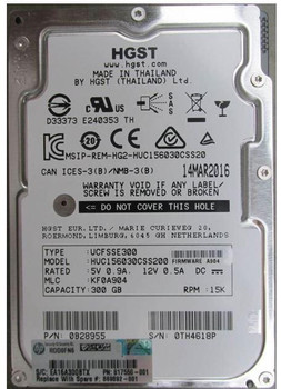 Hewlett Packard Enterprise 869892-001 HDD 300GB 12G 15K SFF SAS ENT 869892-001