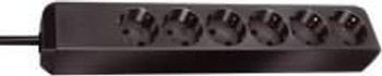 Brennenstuhl 1159400015 Eco-Line 6 AC outlets Black 1159400015