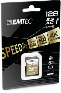 Emtec ECMSD128GXC10SP SD Card 128GB SDXC CLASS10 ECMSD128GXC10SP