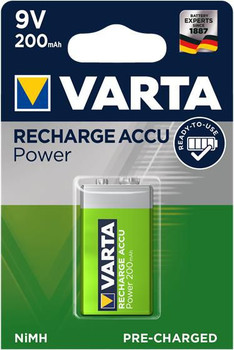 Varta 56722101401 1x Accu 9V-Block NiMH 200 mAh 56722101401