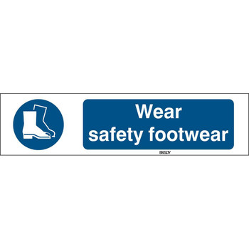 Brady STEN M008-297X74-PE-CRD/1 ISO 7010 Sign - Wear safety STEN M008-297X74-PE-CRD/1
