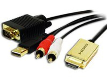 LogiLink CV0052A HDMI-Kabel zu VGA& Audio CV0052A