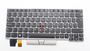 Lenovo 01YP849 Keyboard BL Silver Danish 01YP849