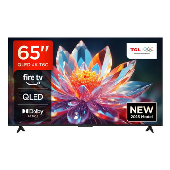 TCL T6C - 65 " QLED 4K HDR 10+ Dolby Vision & Atmos Smart Fire TV 165.1 cm 65" 65T6C-UK TCL T6C - 65 " QLED 4K HDR 10+ Dolby Vision & Atmos Smart Fire TV 165.1 cm 65" 65T6C-UK
