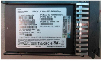 Hewlett Packard Enterprise 873787-001 SSD 480GB 6G SFF SATA RI PLP 873787-001