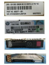 Hewlett Packard Enterprise 805377-001 200GB 6G SATA MU PLP SFF SC 805377-001