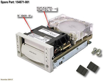 Hewlett Packard Enterprise 154871-001 DRV.DLT.40/80GB.LVD/SE.INT 154871-001