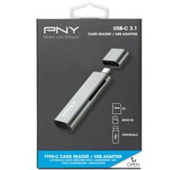 PNY R-TC-UA-3N1E01-RB Card reader USB C / USB R-TC-UA-3N1E01-RB