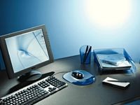 Esselte 67046 Gel Mousepad - Blue 67046