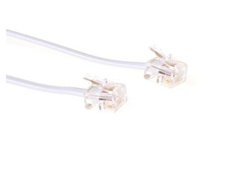 MicroConnect MPK181W ModularCable RJ11 6P/4C 1m MPK181W