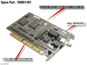 HP 169801-001-RFB BOARD.EISA.10/100.NETWORK 169801-001-RFB