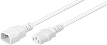 MicroConnect PE040605W Power Cord C13-C14 0.5m White PE040605W