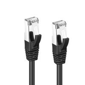 MicroConnect MC-SFTP6A0025S CAT6A S/FTP 0.25m Black LSZH MC-SFTP6A0025S