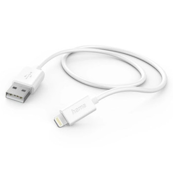 Hama Charging/Data Usb-A To Lightning Cable 480Mbps 1.5 Metre White 00201581