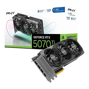 Pny Nvidia Geforce Rtx 5070 Ti Oc16gb Gddr7 Graphics Card 8960 Cuda Cores 2295 M VCG5070T16TFXPB1-O