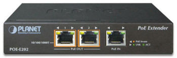 Planet POE-E202 1-Port 802.3at PoE+ to 2-Port POE-E202