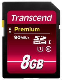 Transcend TS8GSDU1 SDHC UHS-I 8GB Class 10 300X TS8GSDU1