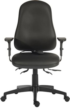 Ergo Comfort Air High Back Pu Ergonomic Operator Office Chair With Arms Black 95 9500AIR-PU/0270