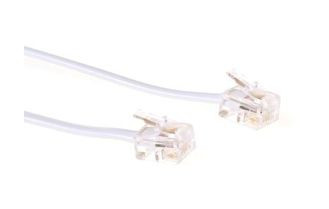 MicroConnect MPK182W ModularCable RJ11 6P/4C 2m MPK182W