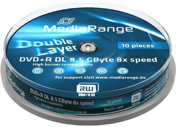 MediaRange MR466 DVD+R MediaRange 8.5GB  10pcs MR466