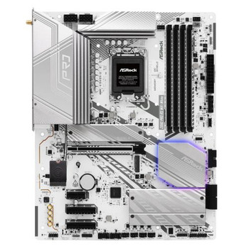 Asrock Z890 PRO RS WIFI WHITE Intel Z890 1851 Atx 4 Ddr5 Hdmi Dp 2 Tb4 Wi-Fi 6E Z890 PRO RS WIFI WHITE