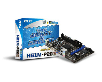 MSI H61M-P20-RFB H61M-P20 G3 S1155 H61 mATX H61M-P20-RFB