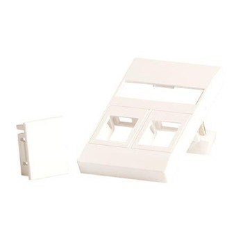 Lanview LVN126097 Wall plate for 2 x keystone. LVN126097