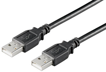 MicroConnect USBAA01B USB2.0 A-A 0.1m M-M. Black USBAA01B