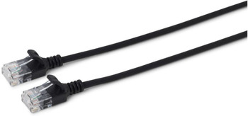 MicroConnect W125628039 U/UTP CAT6A Slim 0.25M Black V-UTP6A0025S-SLIM