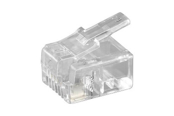 MicroConnect KON501-10R Modular Plug RJ11 6P4C. 10pcs KON501-10R