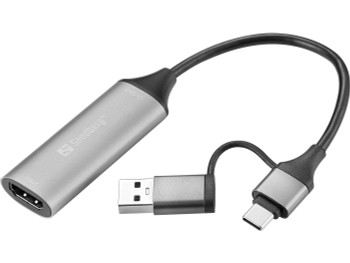 Sandberg 136-70 HDMI Capture Link to USB-C/A 136-70