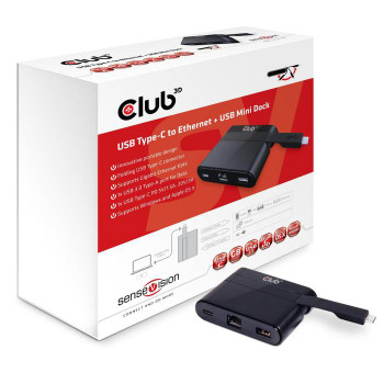 Club3D CSV-1530 USB 3.0 Typ C > LAN/USB3/USB-C CSV-1530