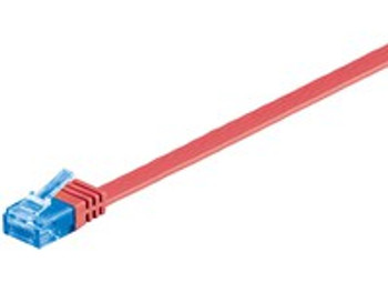 MicroConnect V-UTP6A005R-FLAT U/UTP CAT6A 0.50M Red Flat V-FTP6A005R-FLAT