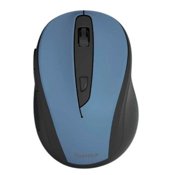 Hama Mc-400 V2 Compact Wireless Optical Mouse 6 Buttons 800-1600 Dpi Black/Blue 00173027