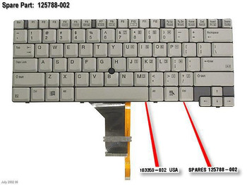 HP 125788-002-RFB ARMADA M700 KEYBOARD W/POINT 125788-002-RFB