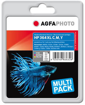 AgfaPhoto APHP364TRIXLDC Ink. C/M/Y 3x11ml HP No. 364 APHP364TRIXLDC