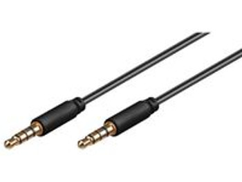 MicroConnect IPOD011 3.5mm 4-pin 0.5m M-M Black IPOD011
