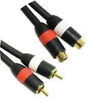 MicroConnect AUDCH3 2xRCA - 2xRCA 2.5m M-F AUDCH3